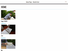 Tablet Screenshot of albertofezzi.com